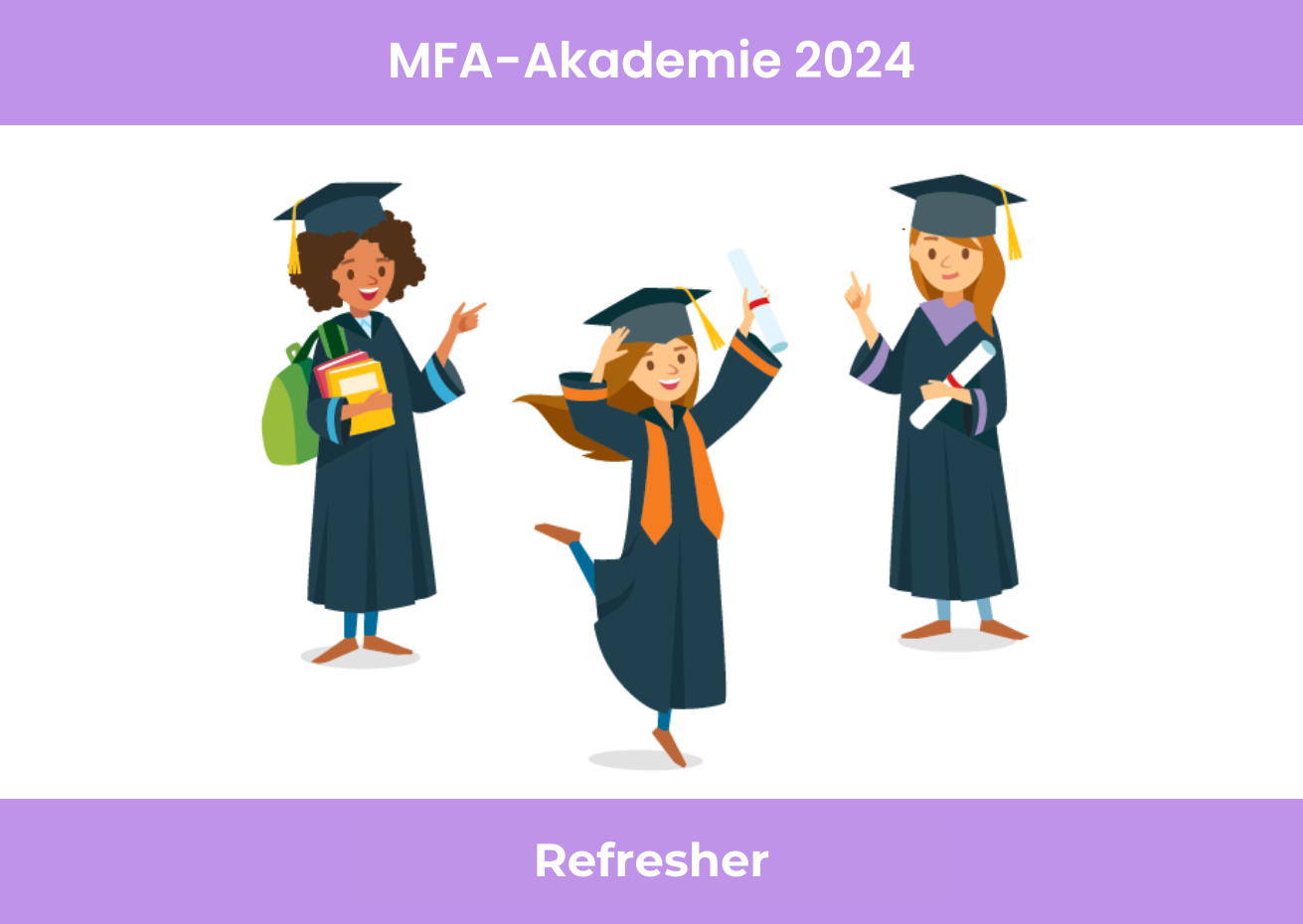 Grafik von kleinen Akademiker-Männchen